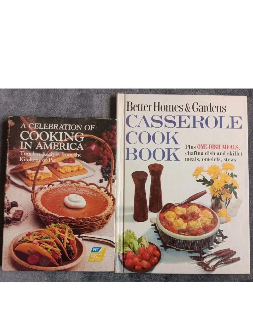 Vintage Farmhouse Cottage Cookbooks Lot Of 2, Cabincore Winter Country Recipes